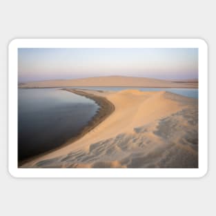 Doha sandhills and water. Sticker